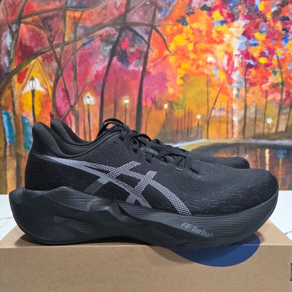 Asics Novablast 6 Triple Black Size 10.5, 11 Men\'s 1011C243-002 Running Shoes